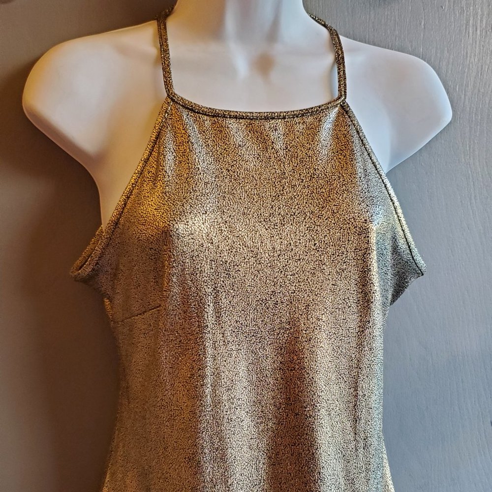 Marilyn Monroe Fitted Gold Dress - Size Medium